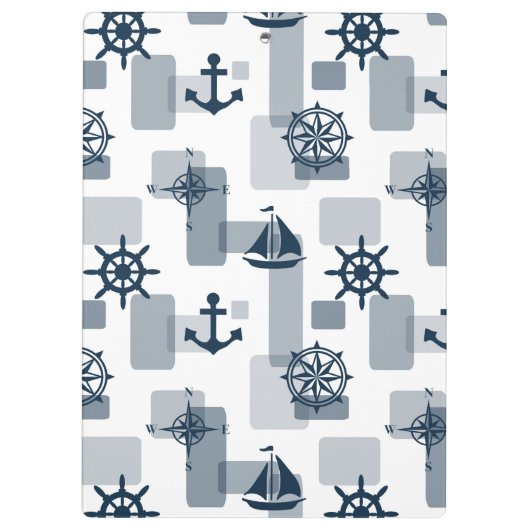 Nautisch patroon klembord (Achterkant)