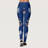 Nautisch patroon leggings (Achterkant)