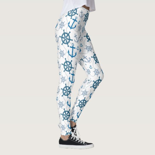 Nautisch patroon leggings (Rechts)