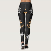 Nautisch patroon leggings (Achterkant)