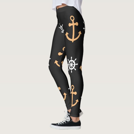Nautisch patroon leggings (Links)