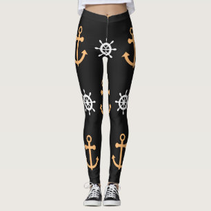 Nautisch patroon leggings