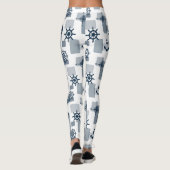 Nautisch patroon leggings (Achterkant)