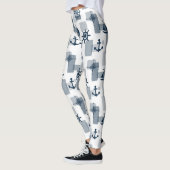 Nautisch patroon leggings (Links)