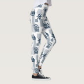 Nautisch patroon leggings (Rechts)