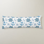 Nautisch patroon lichaamskussen (Achterkant)