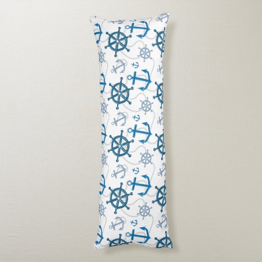 Nautisch patroon lichaamskussen (Achterkant (Verticaal))