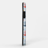 Nautisch patroon met ankers Case-Mate iPhone case (Achterkant/rechts)
