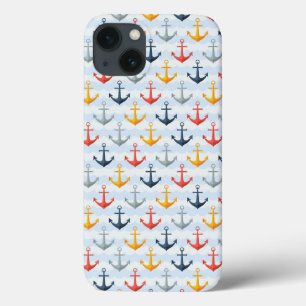 Nautisch patroon met ankers Case-Mate iPhone case