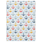 Nautisch patroon met ankers klembord (Achterkant)