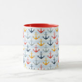 Nautisch patroon met ankers mok (Midden)