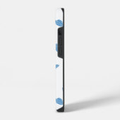 Nautisch patroon monogram  iPhone hoesje (Linkerkant)