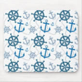 Nautisch patroon muismat (Voorkant)