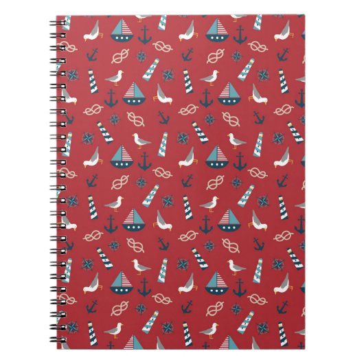 Nautisch patroon notitieboek (Voorkant)
