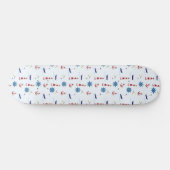 Nautisch patroon persoonlijk skateboard (Horizontaal)