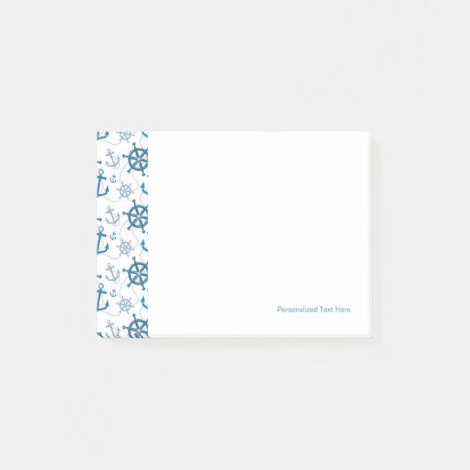 Nautisch patroon post-it® notes (Voorkant)