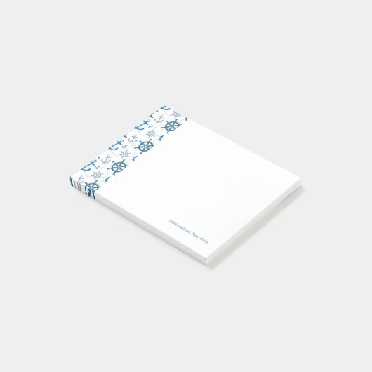 Nautisch patroon post-it® notes (Schuin)