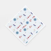 Nautisch patroon servet (Hoek)