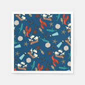 Nautisch patroon servet (Voorkant)