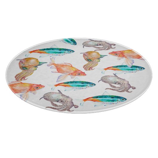 Nautisch patroon snijplank (Hoek)