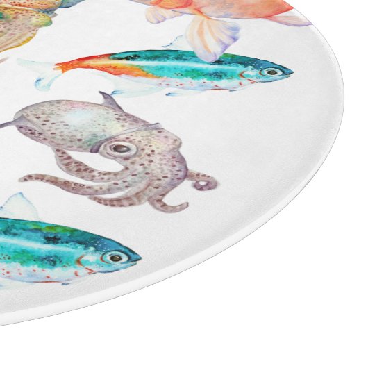 Nautisch patroon snijplank (Hoek)