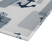 Nautisch patroon snijplank (Hoek)