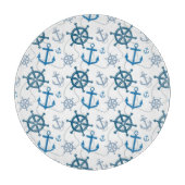 Nautisch patroon snijplank (Voorkant)