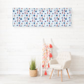 Nautisch patroon spandoek (Insitu)