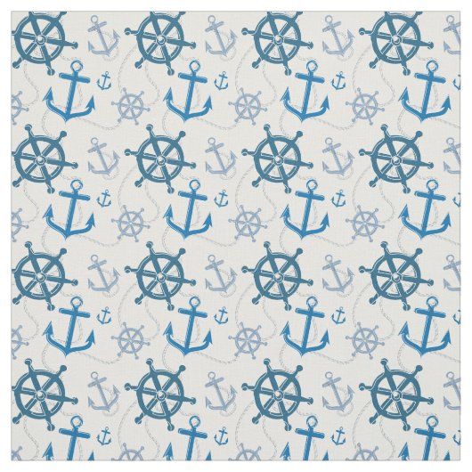 Nautisch patroon stof (Swatch)