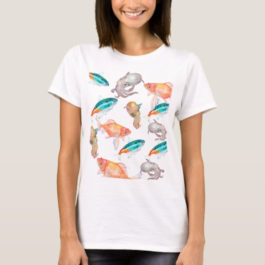 Nautisch patroon t-shirt (Voorkant)