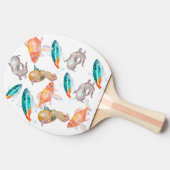 Nautisch patroon tafeltennisbatje (Zijkant)