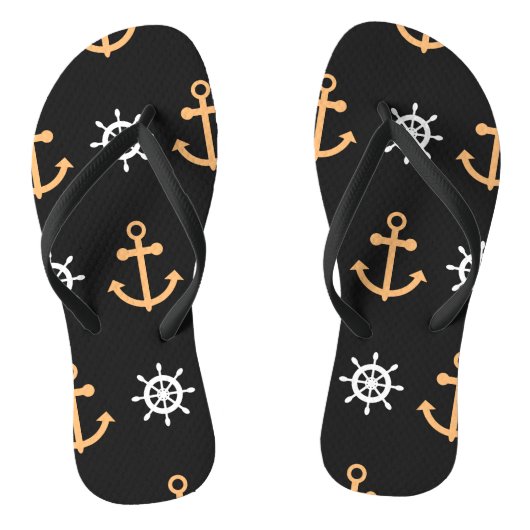 Nautisch patroon teenslippers (Voetbed)