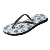 Nautisch patroon teenslippers (Schuin)