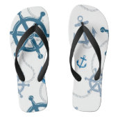 Nautisch patroon teenslippers (Voetbed)