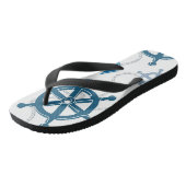 Nautisch patroon teenslippers (Schuin)