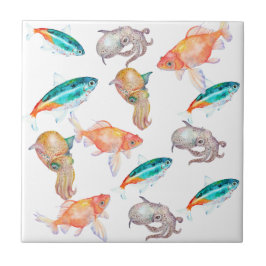 Nautisch patroon tegeltje