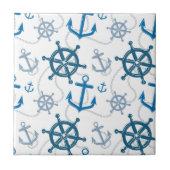 Nautisch patroon tegeltje (Voorkant)