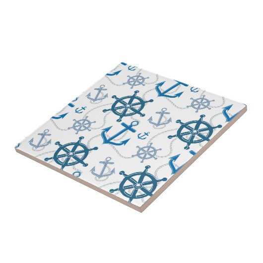 Nautisch patroon tegeltje (Zijkant)