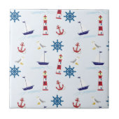 Nautisch patroon tegeltje (Voorkant)