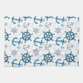 Nautisch patroon theedoek (Horizontaal)