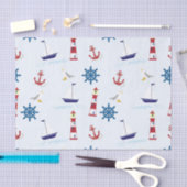 Nautisch patroon tissuepapier (Craft)