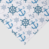 Nautisch patroon tissuepapier (Detail)