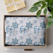 Nautisch patroon tissuepapier (Geschenk)