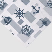 Nautisch patroon tissuepapier (Detail)