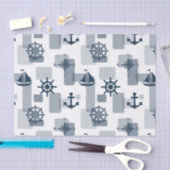 Nautisch patroon tissuepapier (Craft)