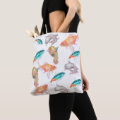 Nautisch patroon tote bag (Dichtbij)