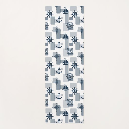 Nautisch patroon yogamat (Voorkant)