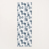 Nautisch patroon yogamat (Achterkant)