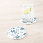 Nautisch patroon zandsteen onderzetter (Zijkant)