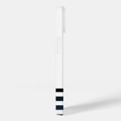 Nautisch Pet, anker, wielnavelblauw gestreept Case-Mate iPhone Case (Achterkant / Rechts)